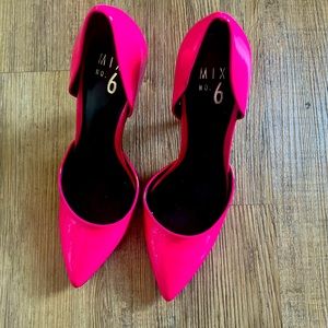 hot pink heals, never wore before